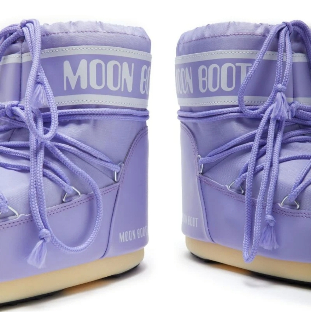 Moon Boot Purple Low Icon Snow Boot Moon Boots Lilac purple Snow Boots Short - Picture 9 of 17